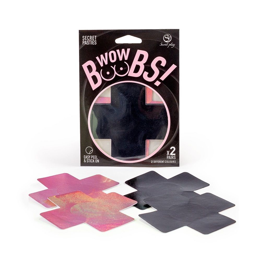 Wow Boobs! Cross Nipple Pasties for Her - Play