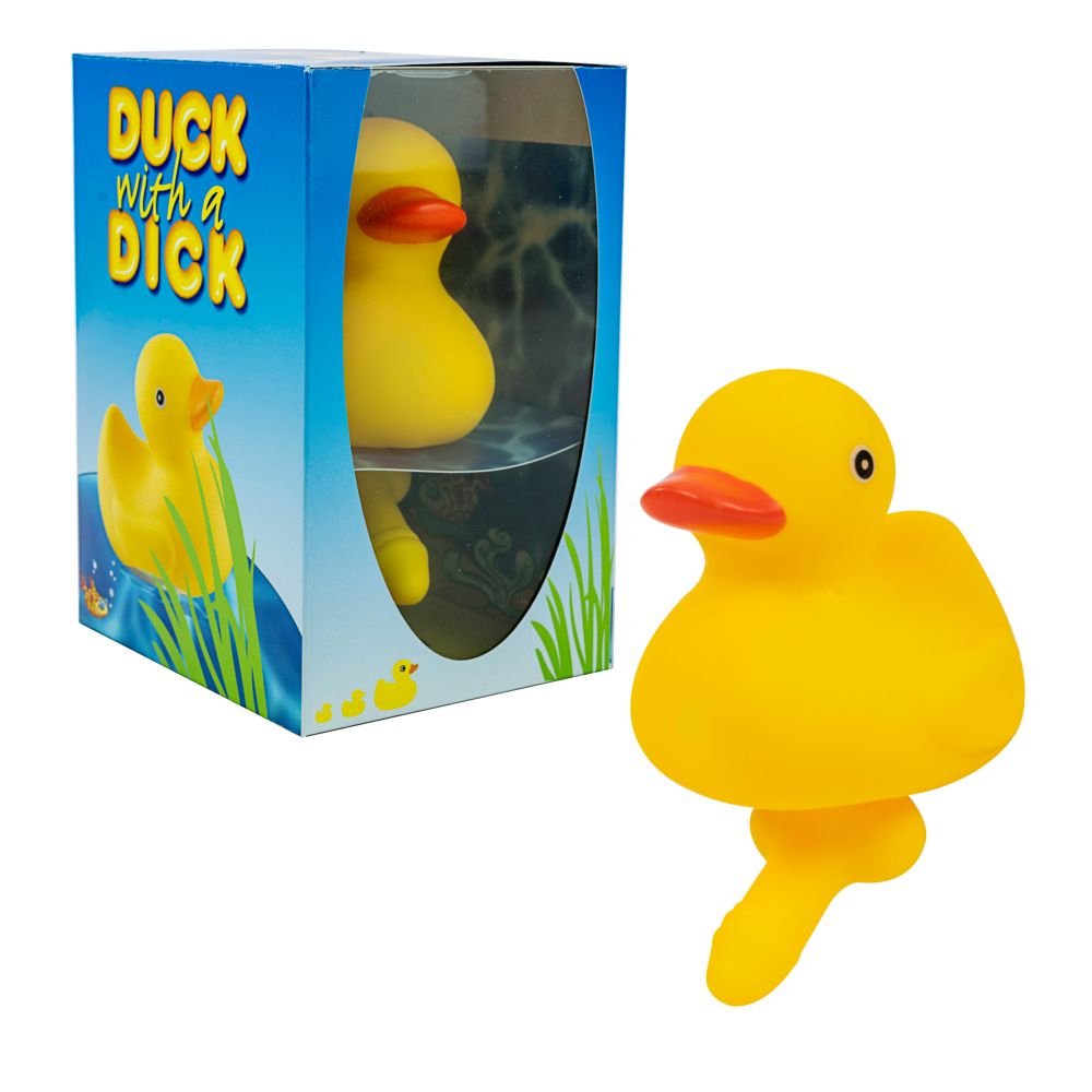 Duck With a Dick Novelty Rubber Bath Toy - Play