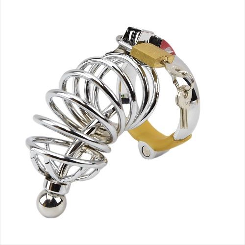 Impound Corkscrew Chastity Cage with Penis Plug - Toys