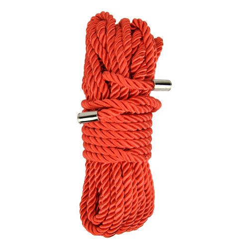 Bound to Please Silky Bondage Rope 10m Red for Couples - Play