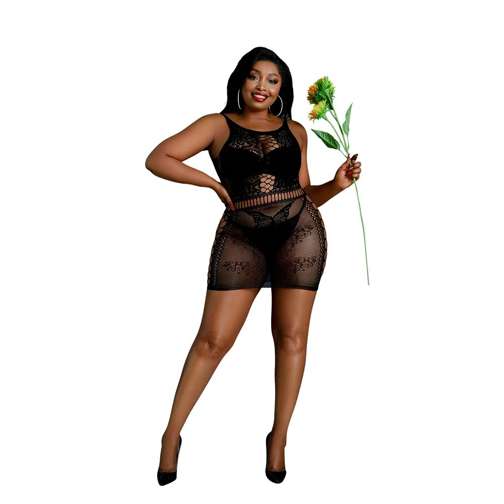 Moonlight Cut Out Floral Lingerie Dress for Couples - Lingerie