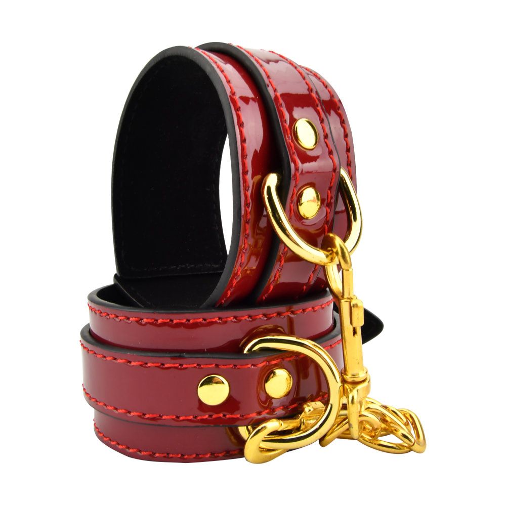 Bound to Please Red Wrist Cuffs for Couples - Play