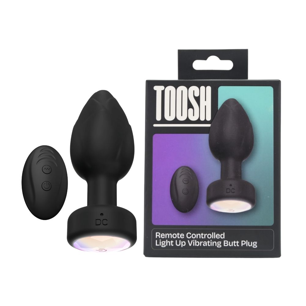 Toosh remote controlled Light Up Vibrating Butt Plug - Toys