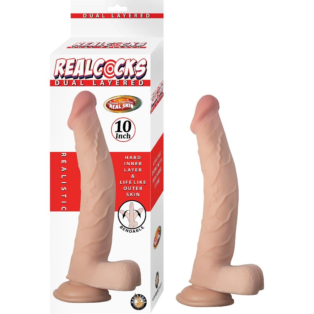 Nasstoys RealCocks 10-Inch Bendable Suction Dildo - Toys