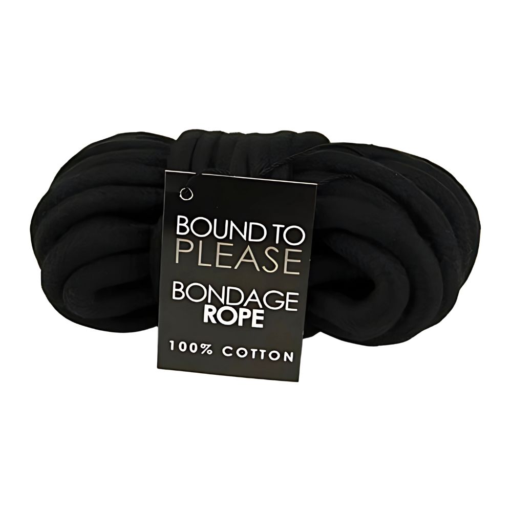 Bound to Please Bondage Rope Black for Couples - Play