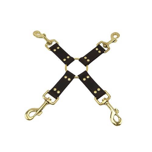 BOUND Nubuck Leather 4 Way Hog Tie for Couples - Play