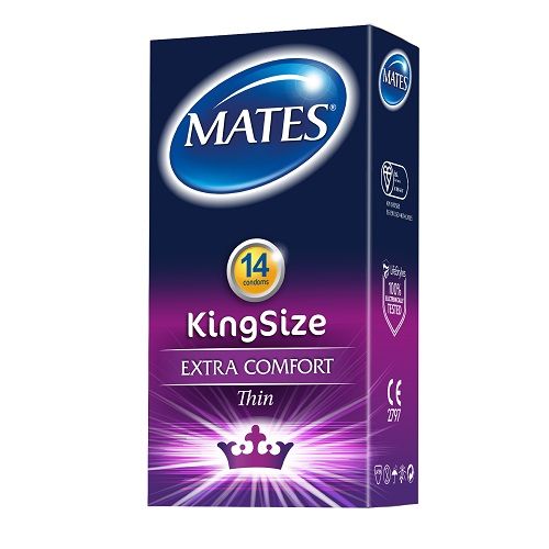 Mates King Size Condoms 14 Pack - Wellness
