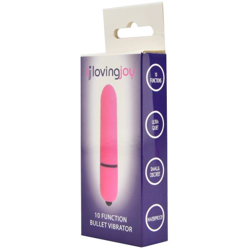 Loving Joy 10 Function Pink Bullet Vibrator for Her - Toys
