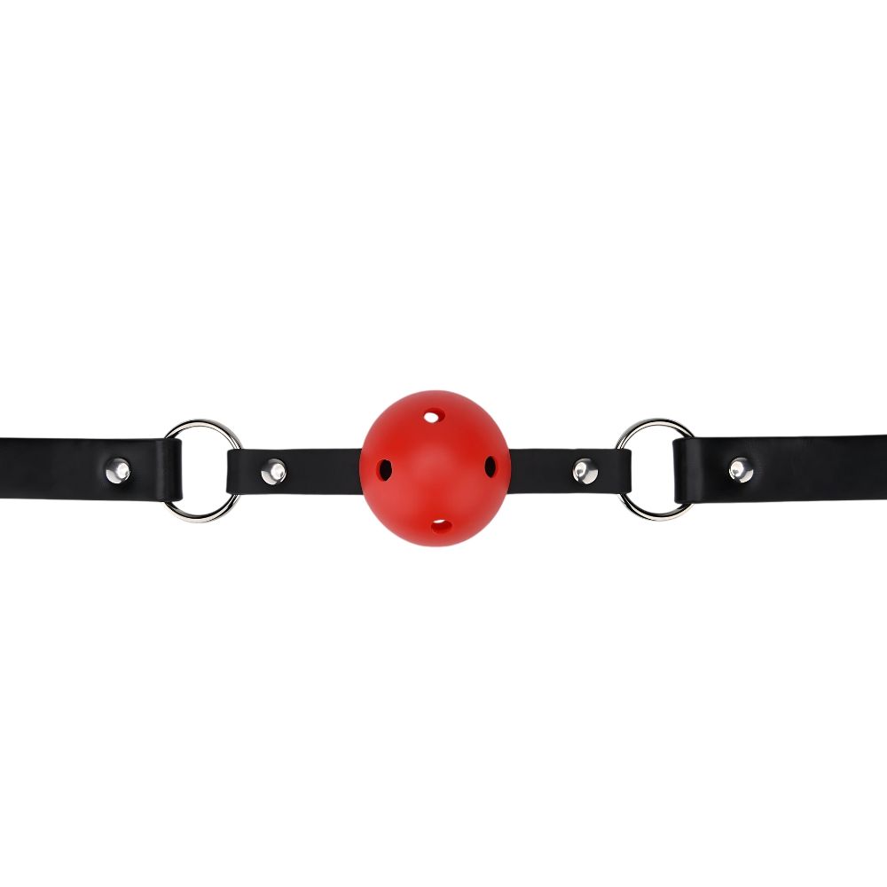 Bound to Play Breathable Ball Gag Red for Couples - Play