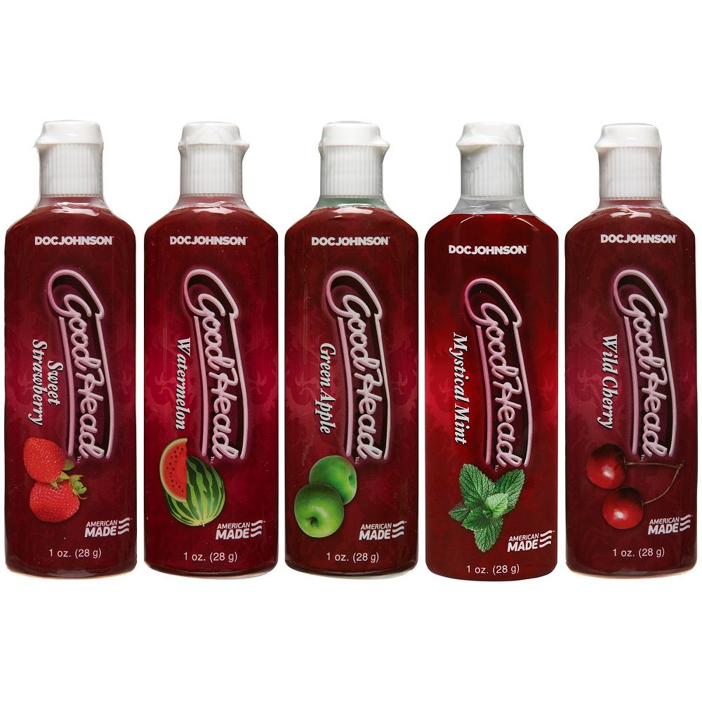 Doc Johnson Good Head Flavoured Oral Sex Gel 5-Pack - Wellness