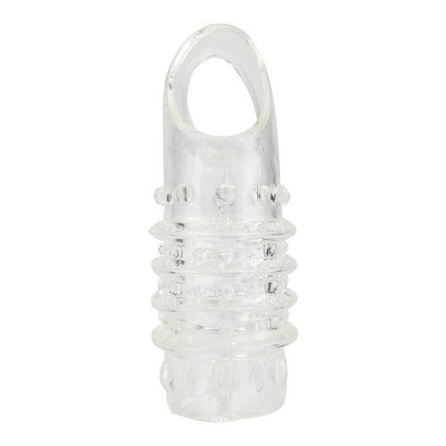 Rev-Sleeves Textured Penis Sleeve with Ball Loop for Him - Toys