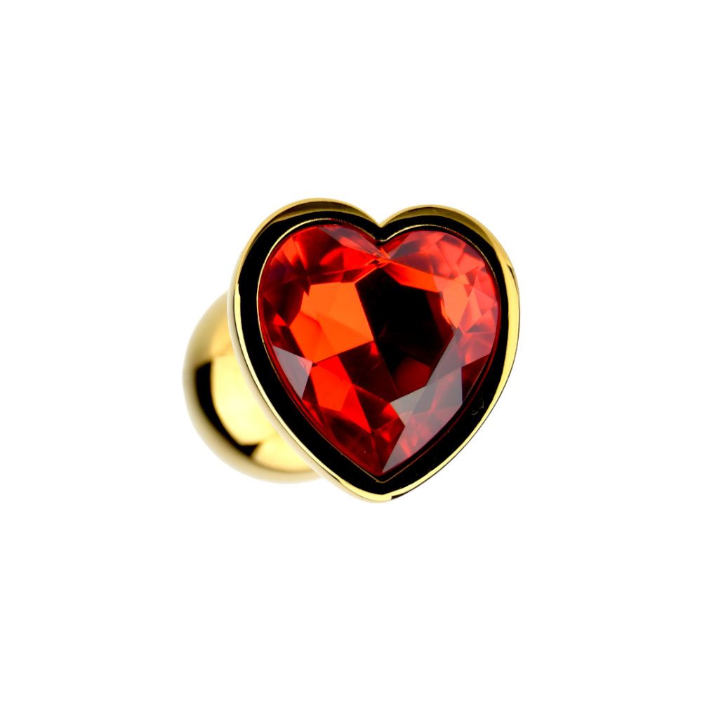 Precious Metals Heart Shaped Butt Plug Gold - Toys