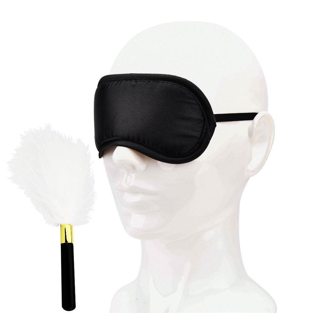 Bound to Play. Eye Mask and Feather Tickler for Couples - Play