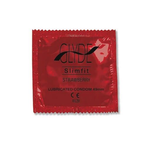 Glyde Ultra Slimfit Strawberry Condoms - Wellness