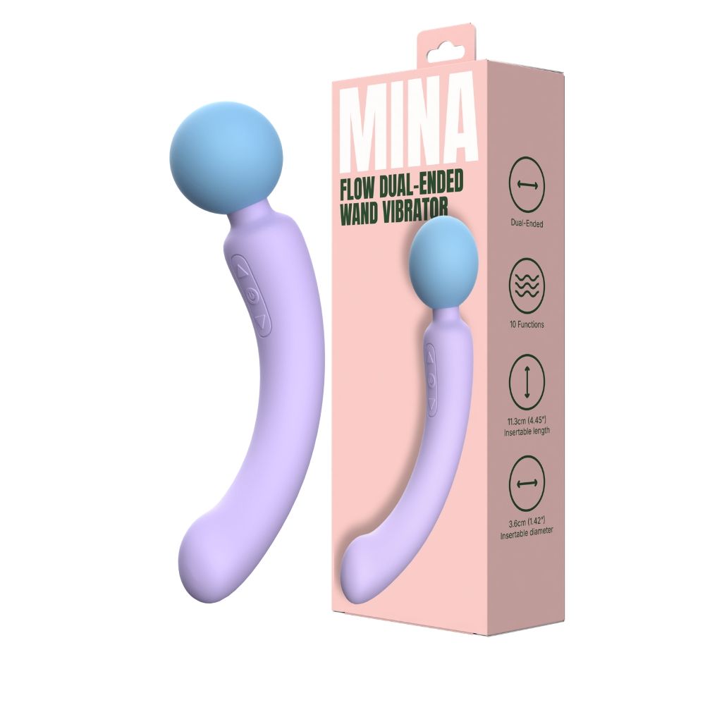 Mina Flow Dual Ended Wand Vibrator for Her - Toys