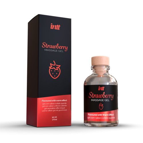 Intt Strawberry Warming Massage Gel - Play
