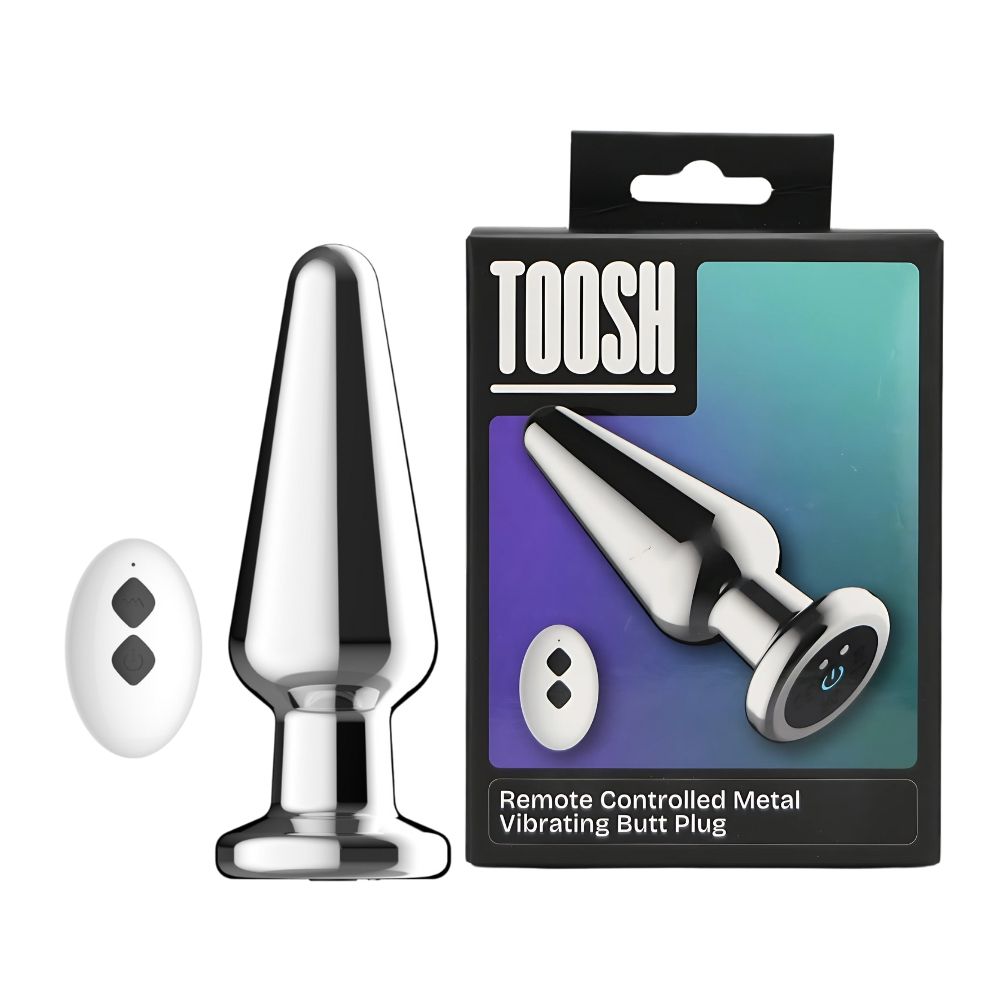 Toosh remote controlled Metal Vibrating Butt Plug - Toys