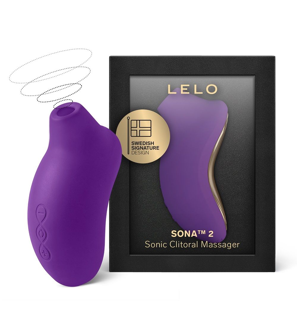 LELO SONA 2 Sonic Clitoral Massager Purple for Her - Toys