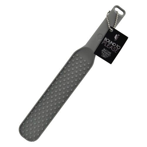 Bound to Please Silicone Spanking Paddle Grey for Couples - Play