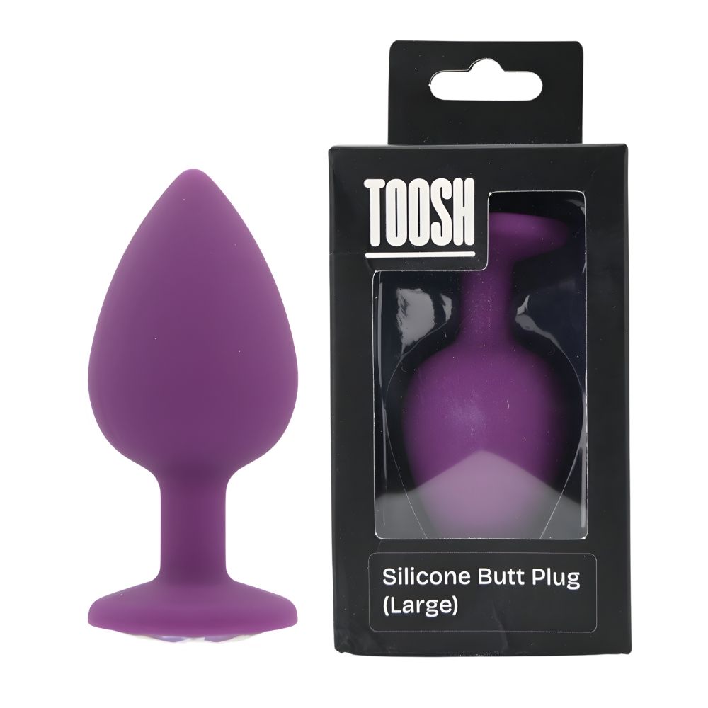 Toosh Purple Silicone Butt Plug Large - Toys
