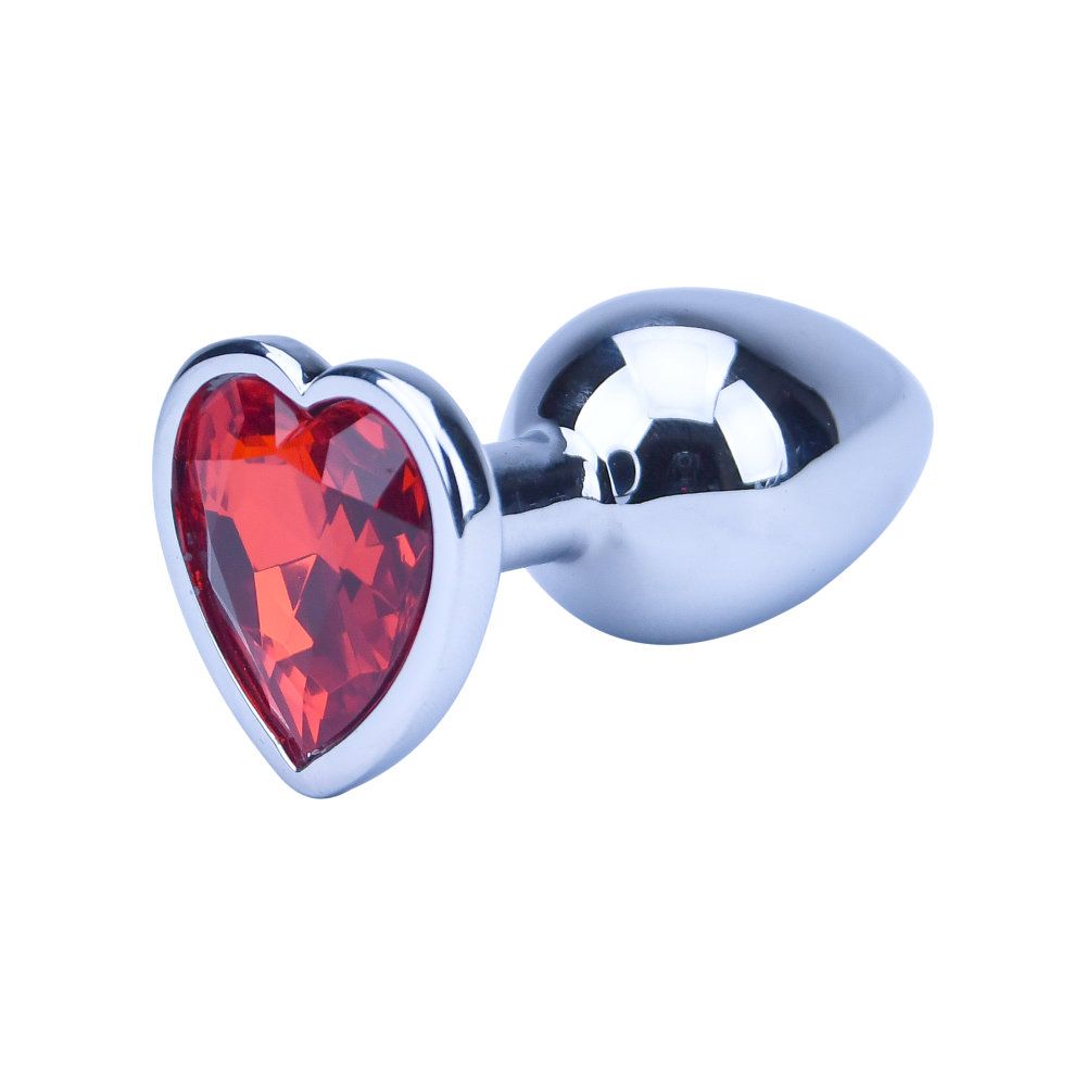 Precious Metals Heart Shaped Butt Plug Silver - Toys