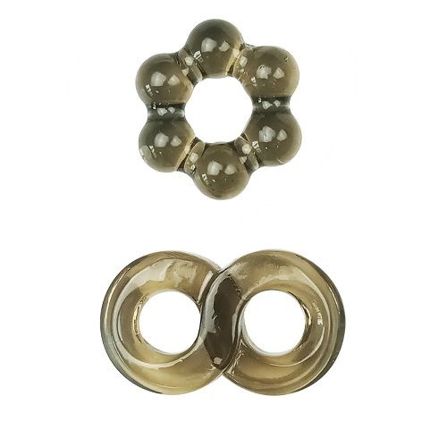 JoyRings Stamina Cock Ring Set 2 Pack for Couples - Toys
