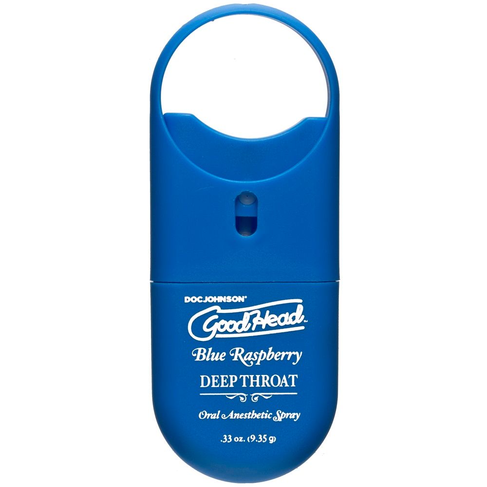 Doc Johnson GoodHead To Go Deep Throat Spray Blue - Wellness
