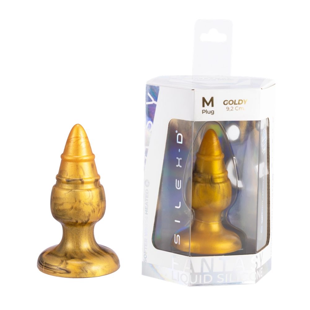 SilexD Fantasy Collection Goldy Butt Plug Medium - Toys