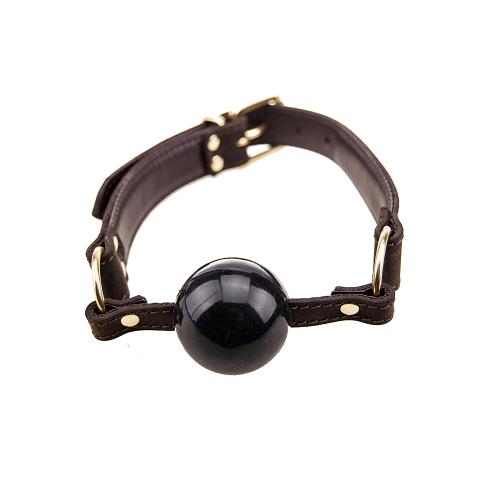 BOUND Nubuck Leather Solid Ball Gag for Couples - Play