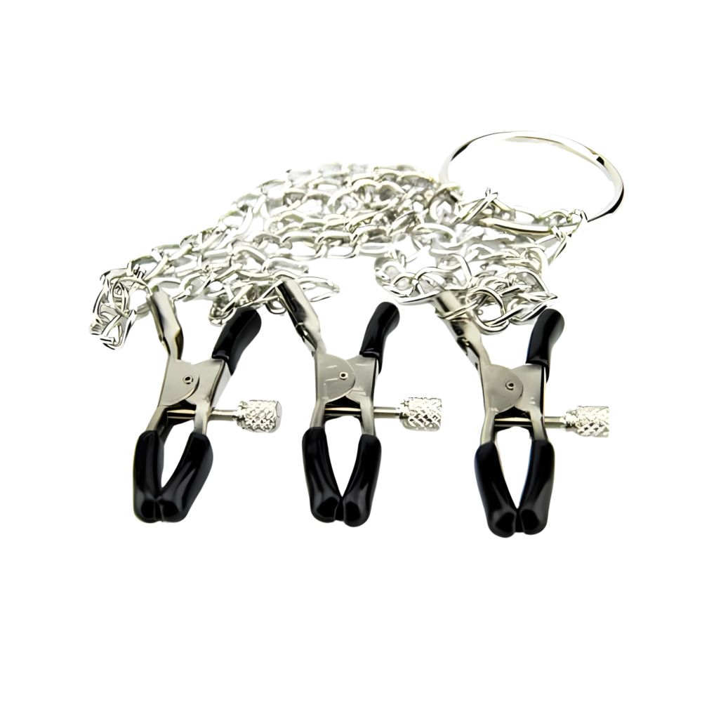 Bound to Please Nipple & Clit Clamp for Couples - Toys