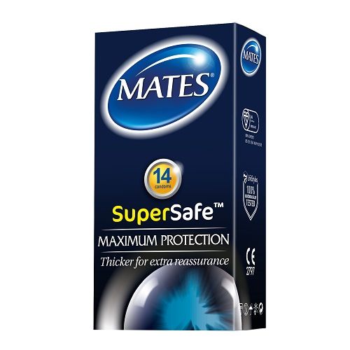 Mates Super Safe Condoms 14 Pack - Wellness