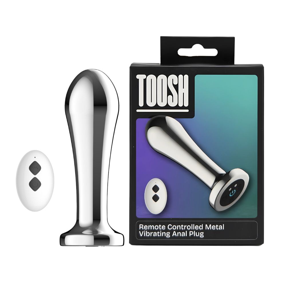 Toosh remote controlled Metal Vibrating Anal Plug - Toys