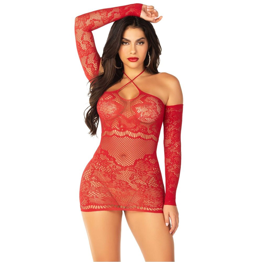 Leg Avenue Seamless Off Shoulder Lingerie Dress for Her - Toys