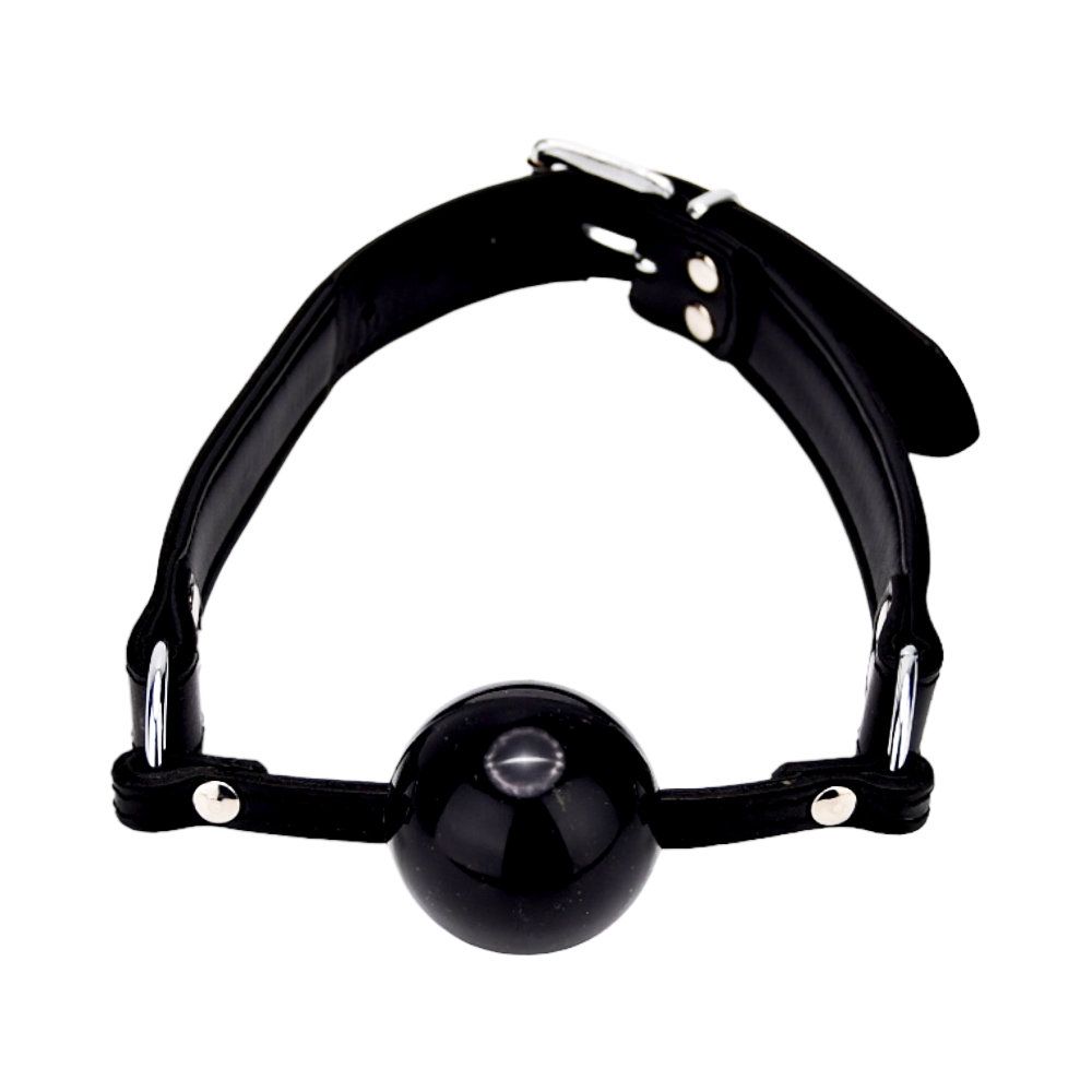 BOUND Leather Solid Ball Gag for Couples - Play