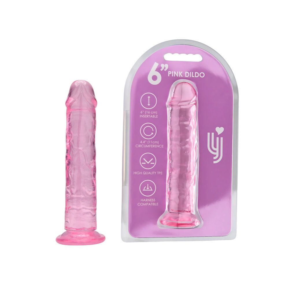 Loving Joy 6-Inch Suction-Cup Dildo Pink for Her - Toys