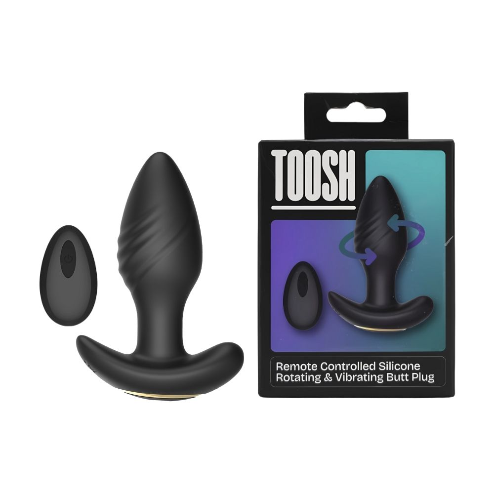 Toosh remote controlled Rotating & Vibrating Butt Plug - Toys