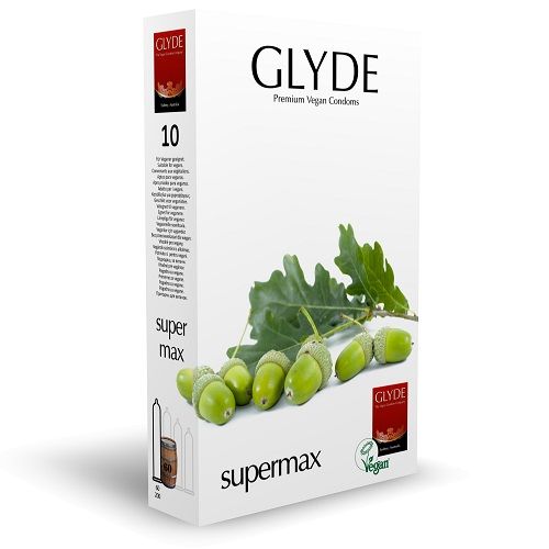 Glyde Ultra Super Max Vegan Condoms 10 Pack - Wellness