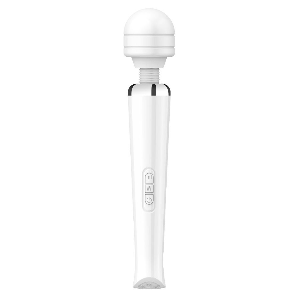 Loving Joy Rechargeable Magic Wand Vibrator White for Her - Toys