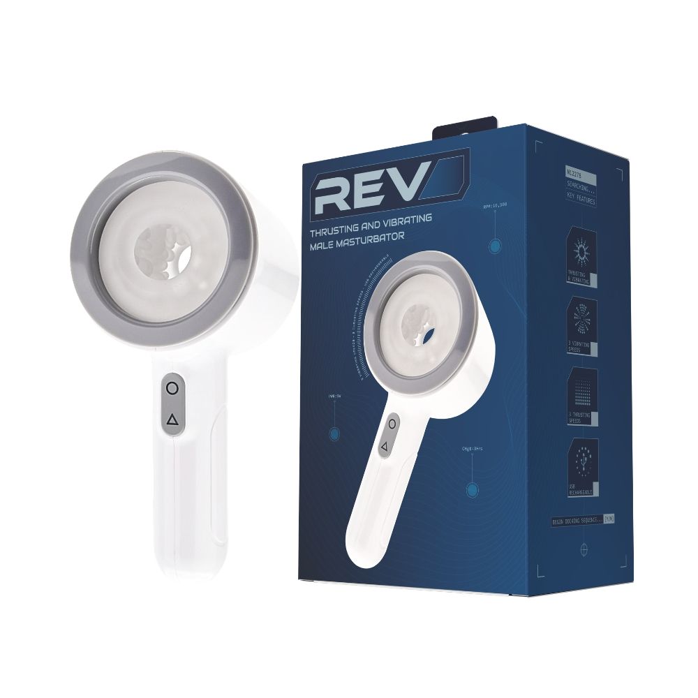 REV Open-Ended Thrusting Vibrating Masturbator - Toys