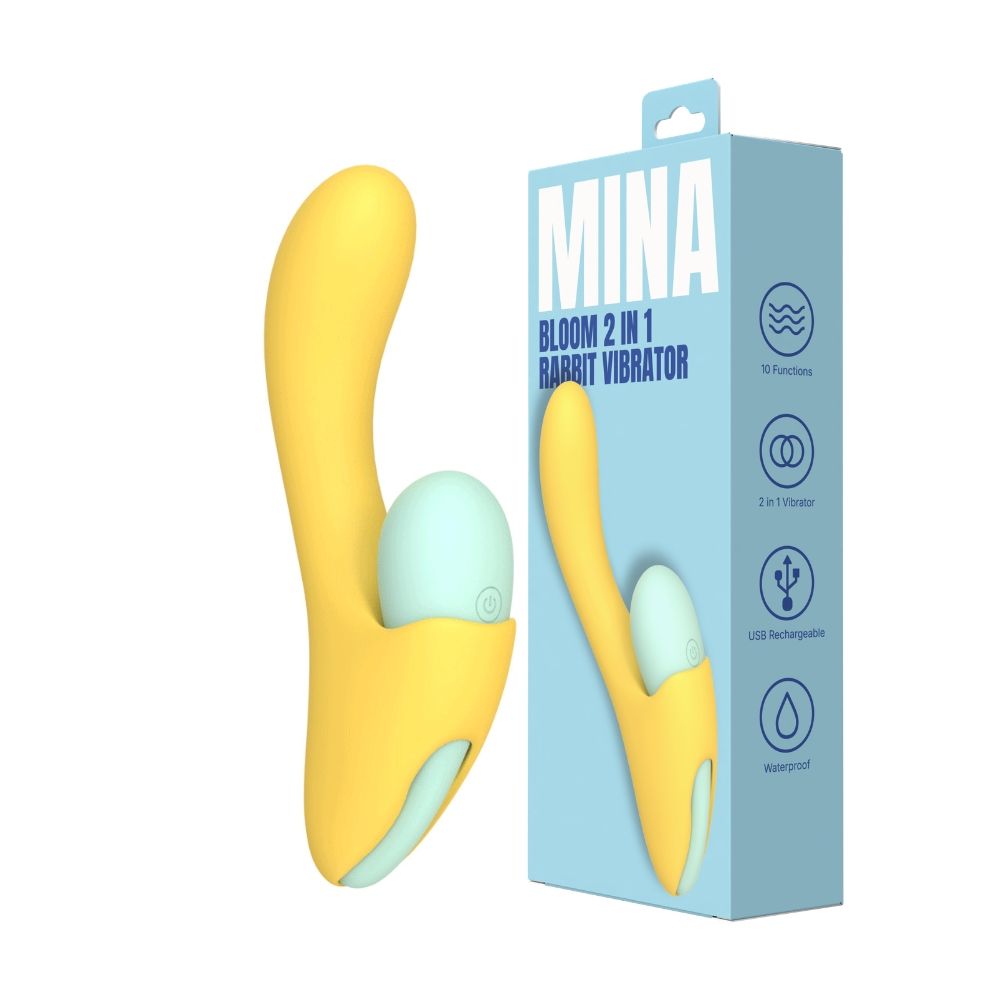 Mina Bloom 2-in-1 Rabbit Vibrator - Toys