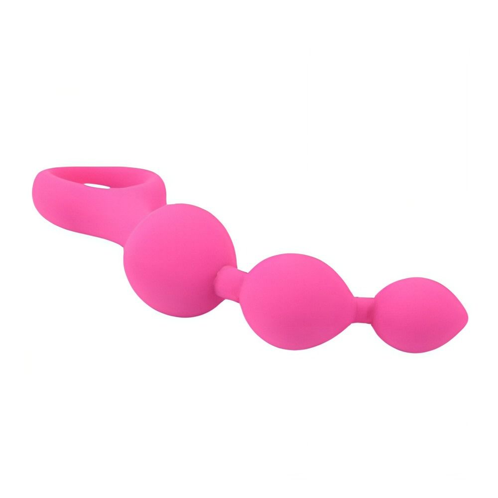 Loving Joy Triple Ripple Anal Beads Pink - Toys