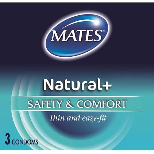 Mates Natural Condoms 3 Pack - Wellness