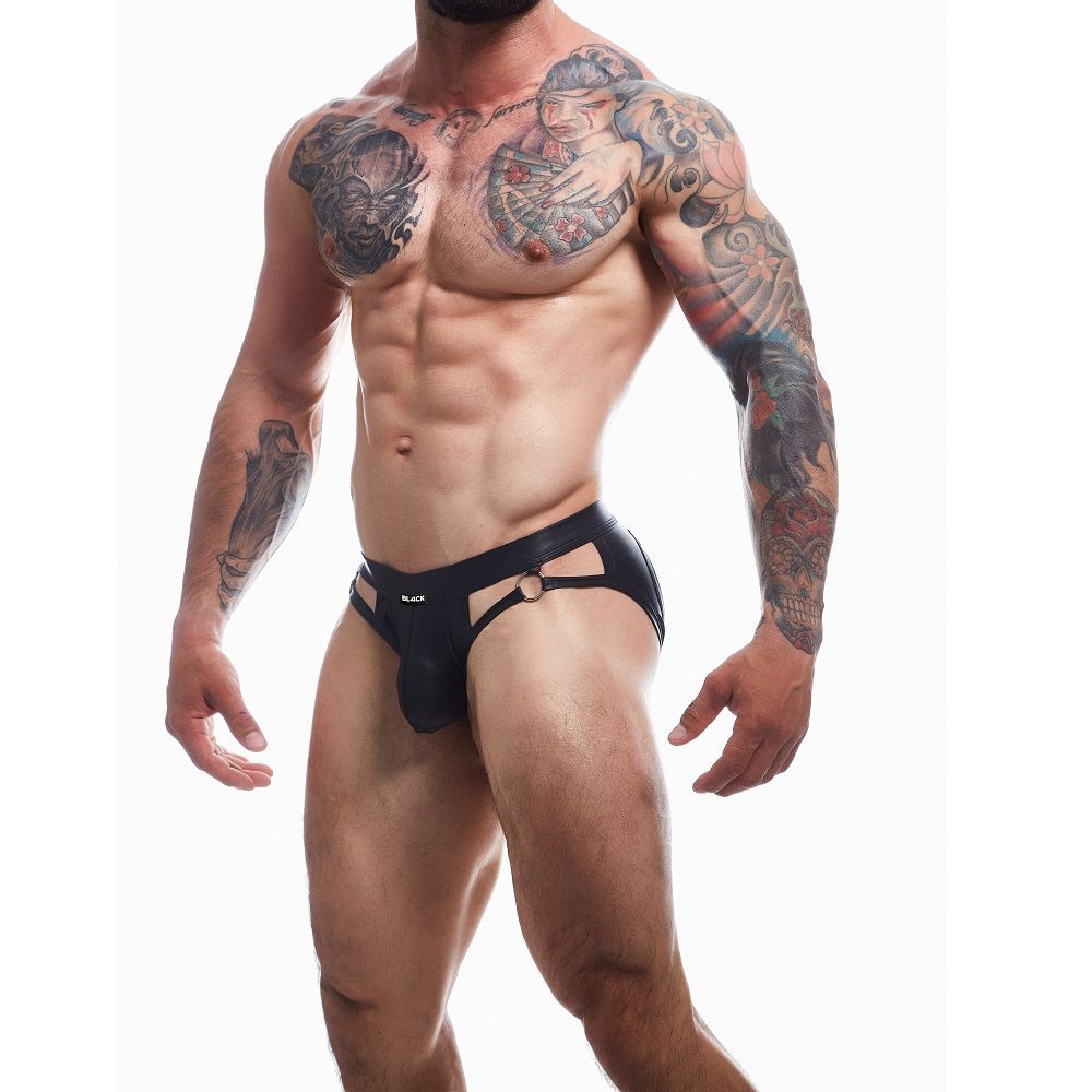 C4M Dungeon Leatherette Jockstrap Men’s Underwear for Him - Lingerie