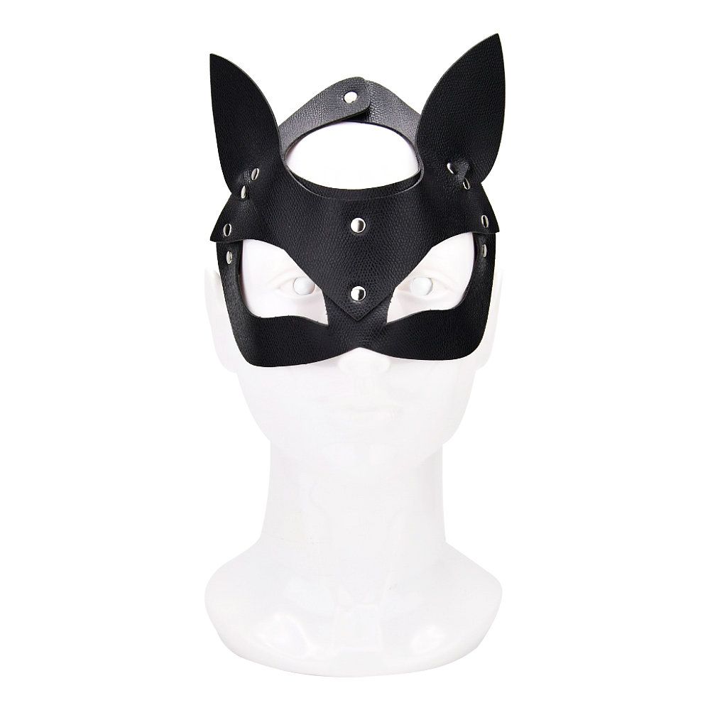 Bound to Play Kitty Cat Face Mask Black for Couples - Play