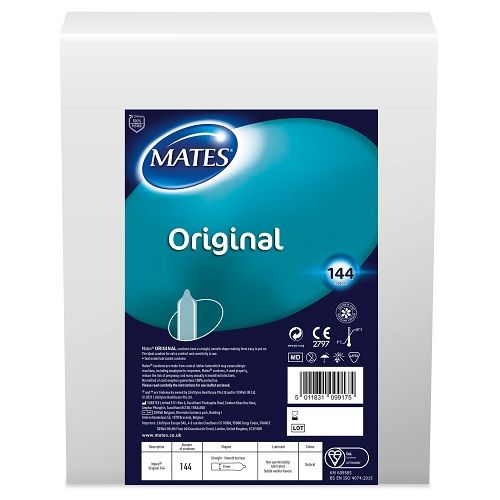 Mates Original Condom BX144 Clinic Pack - Wellness