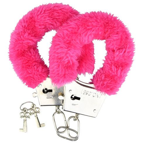 Loving Joy Furry Handcuffs Pink for Couples - Play