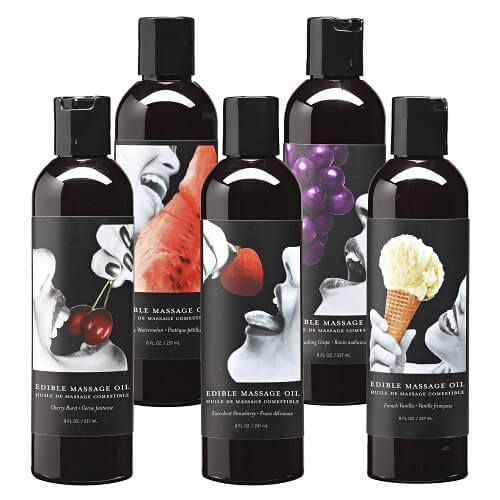Earthly Body Edible Massage Oil Vanilla for Couples - Play