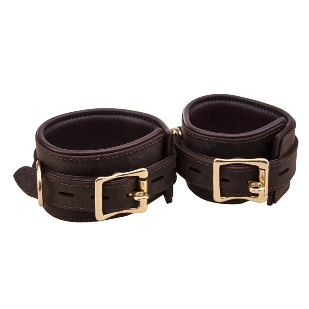 BOUND Nubuck Leather Wrist Restraints for Couples - Play
