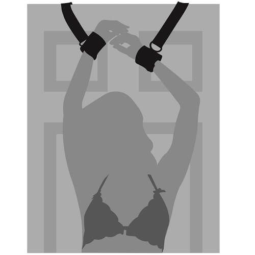 Loving Joy Door Jam Bondage Cuffs for Couples - Play